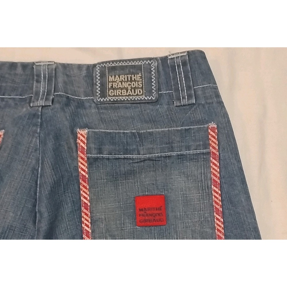 VTG Marithé François Girbaud Le Shuttle Strap Cargo Jeans  Baggy Y2K  Logo 90s